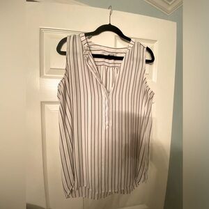 Ann Taylor Loft flowy sheer sleeveless top